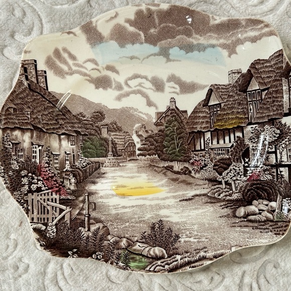 Vintage OLDE English Countryside Oval Serving Platter Dish by Johnson Bros - Picture 5 of 8
